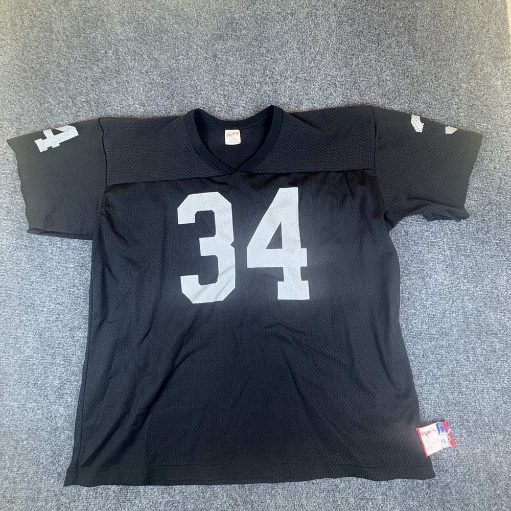 Vintage Bo Jackson #34 Los Angeles Raiders‎ Rawlings NFL Football Jersey Mens XL